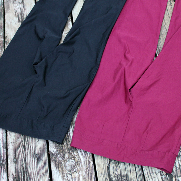 2 Pairs: Petite Red & Black Stretch Boot Cut Pant - Picture 6 of 8